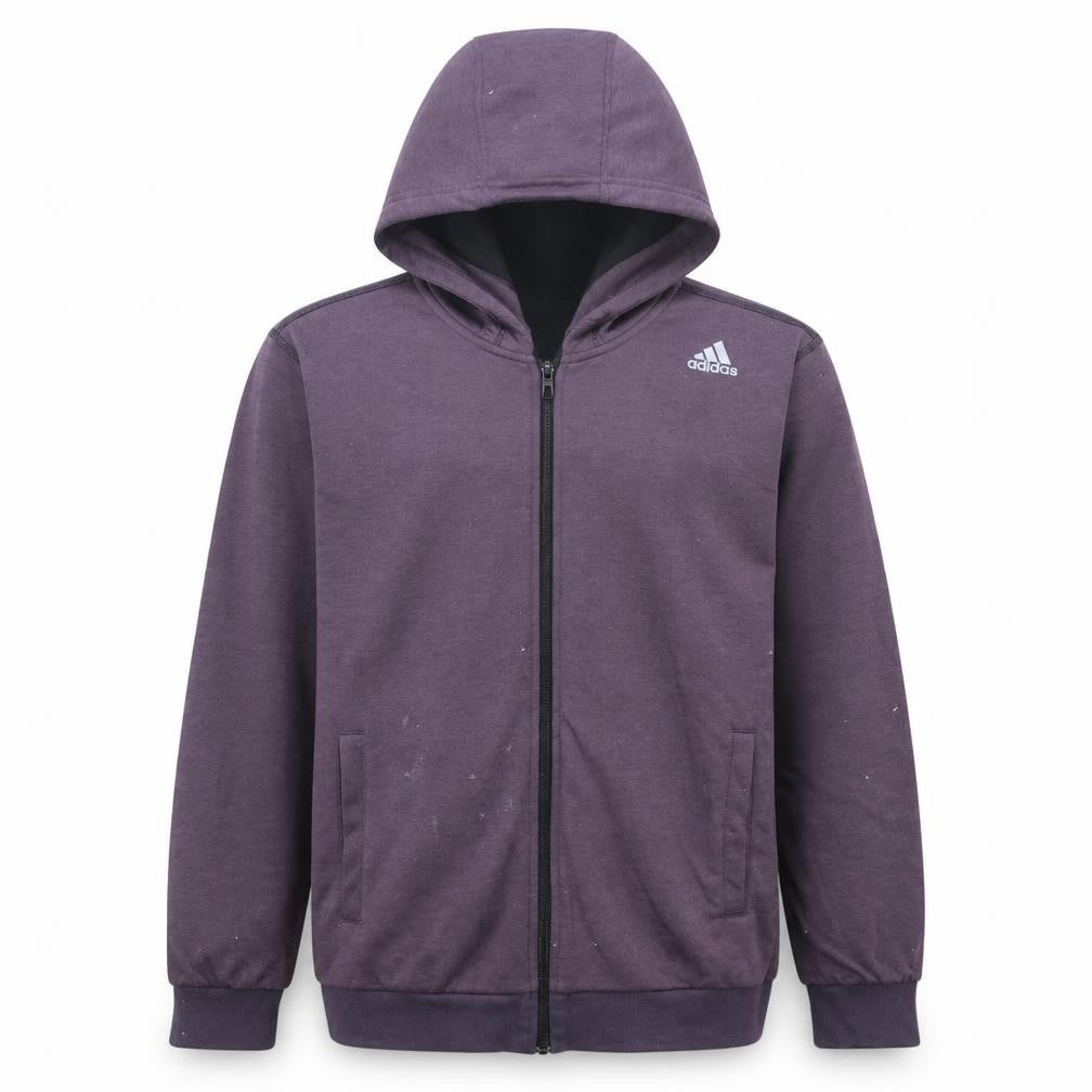 Adidas Men's Purple Full Zip Hoodie Size M Regular Fit