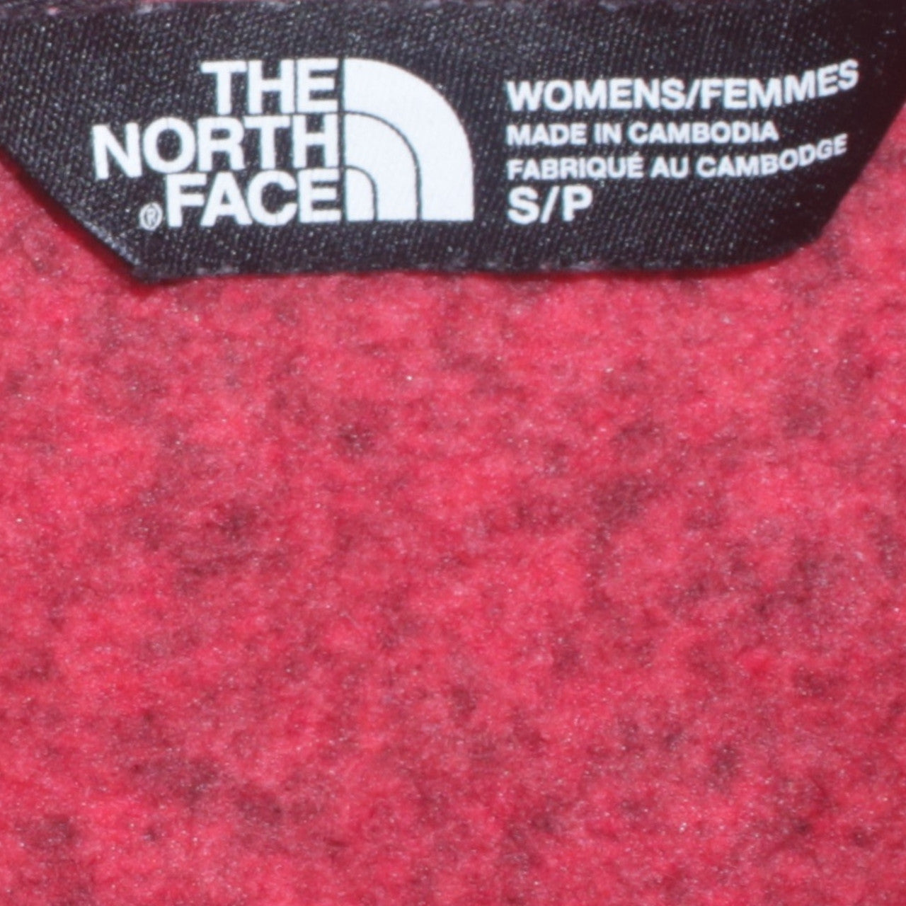 The North Face Womens Red Fleece Full Zip Jacket Size S