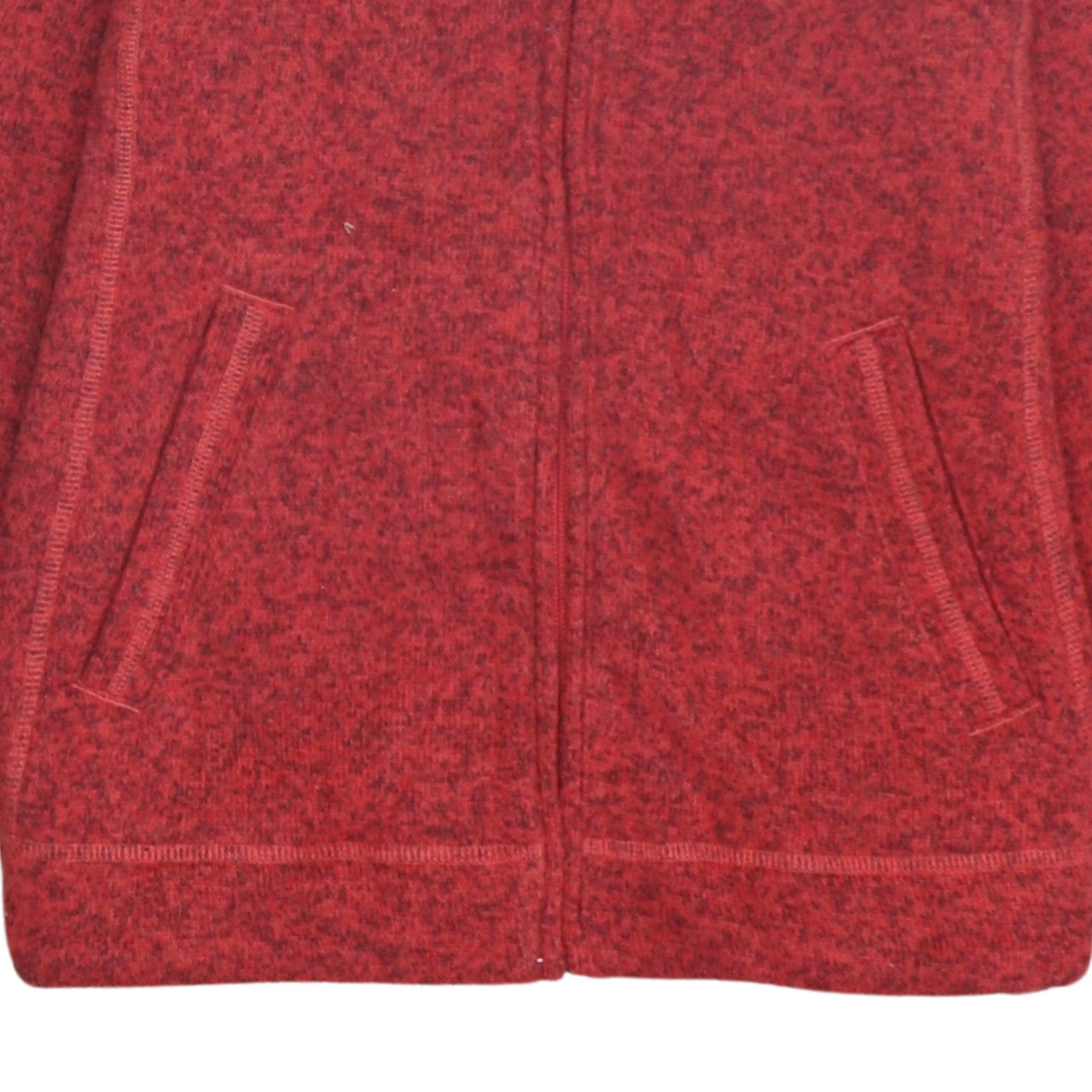 The North Face Womens Red Fleece Full Zip Jacket Size S