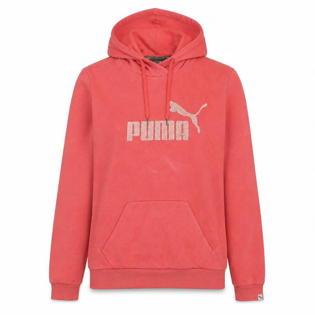 Puma Women's Pink Pullover Hoodie Size 14 Logo Print Casual