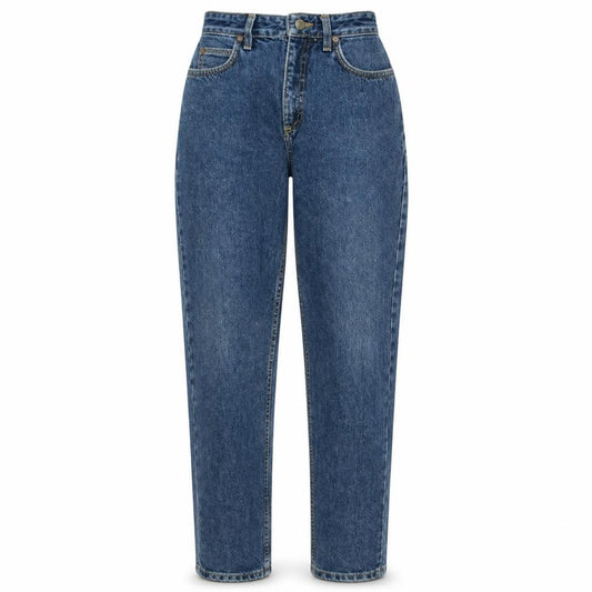 Lee Womens Blue High Rise Mom Jeans Size 27 Regular Fit Denim