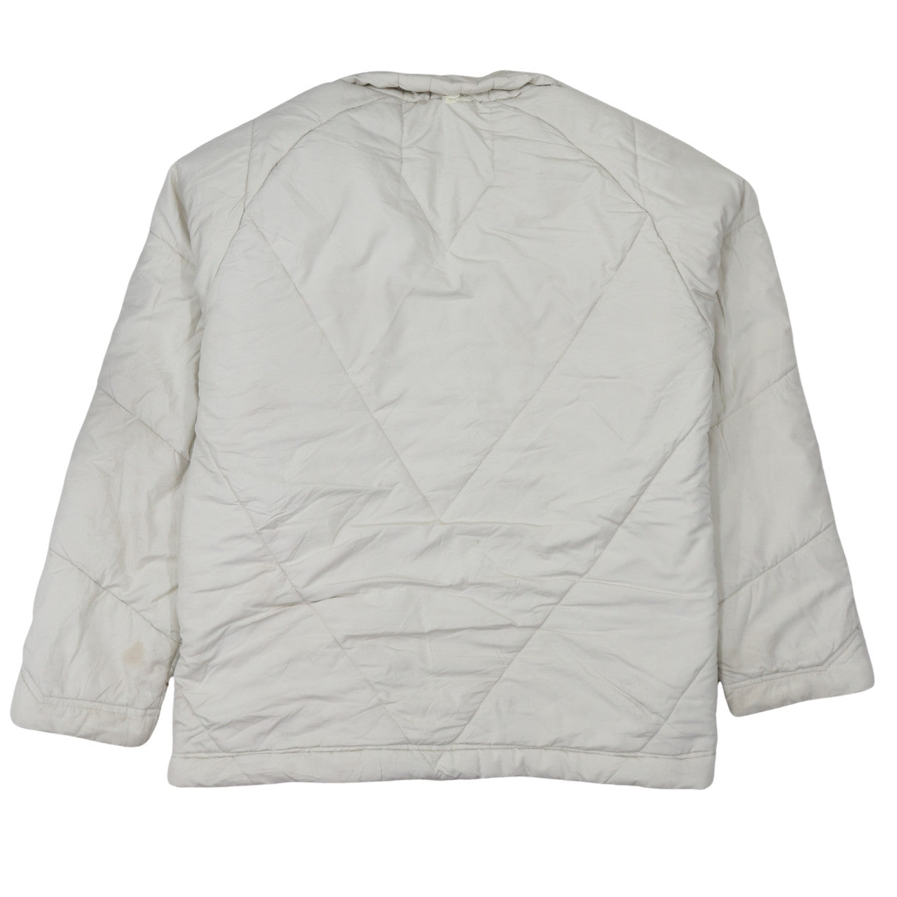 Adidas Women Ivory Quilted Puffer Jacket Size 16 Regular Fit