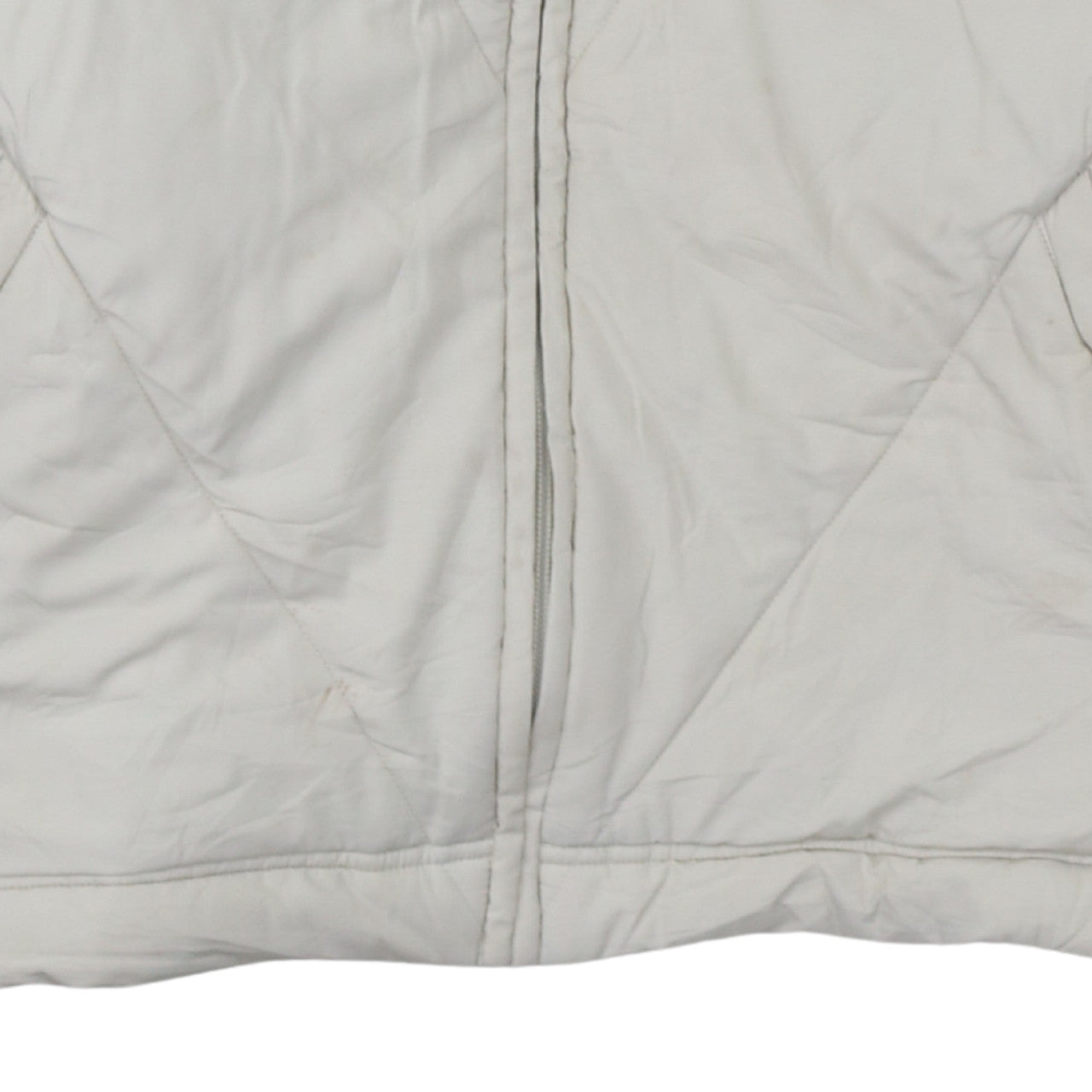 Adidas Women Ivory Quilted Puffer Jacket Size 16 Regular Fit