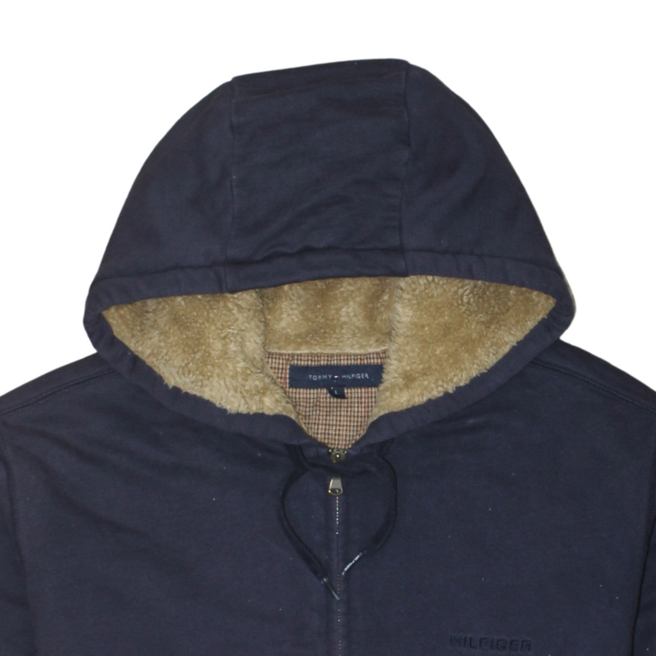 Tommy Hilfiger Men's Blue Full Zip Fleece Lined Hoodie Size L