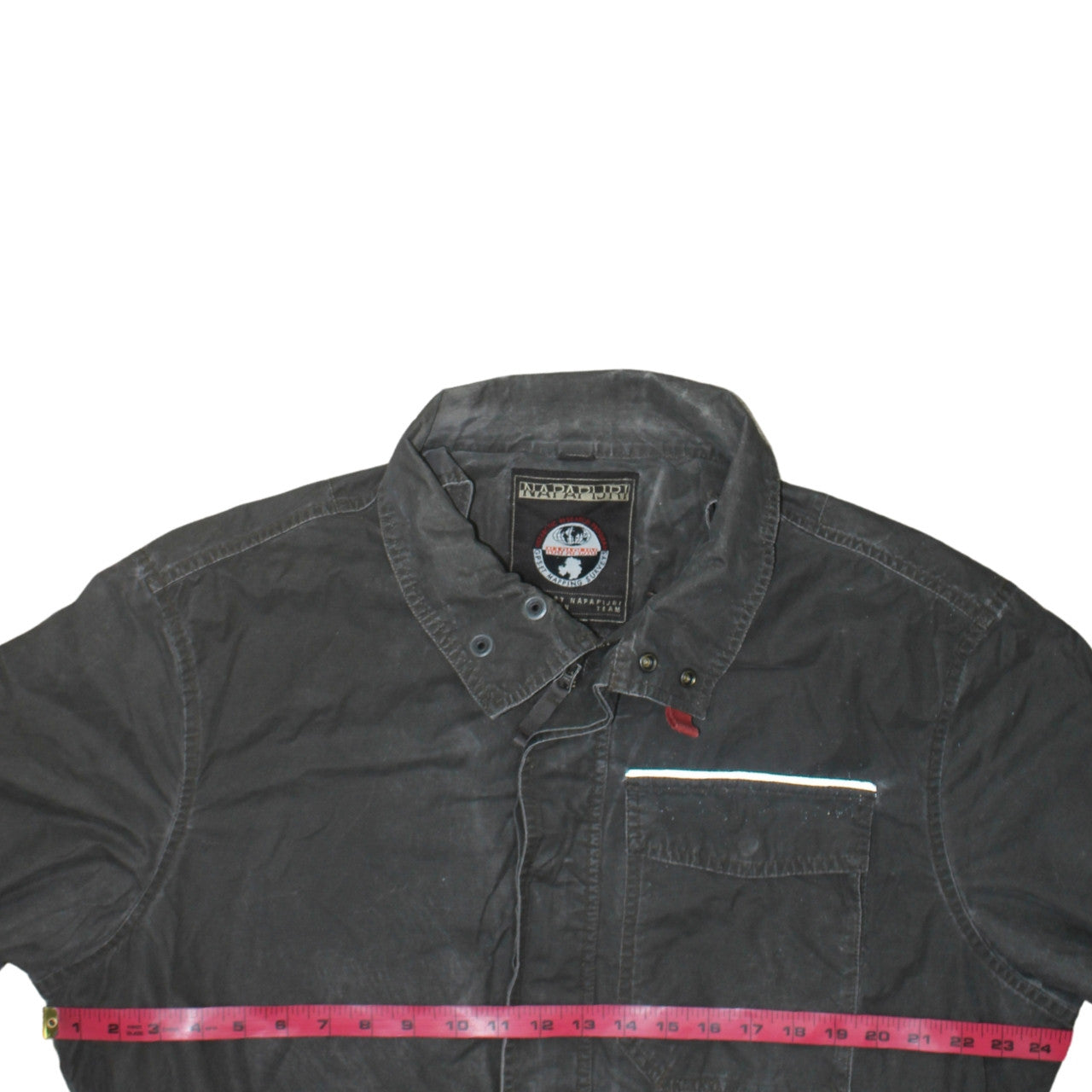 Napapijri Men's Grey Cotton Polyamide Field Jacket L