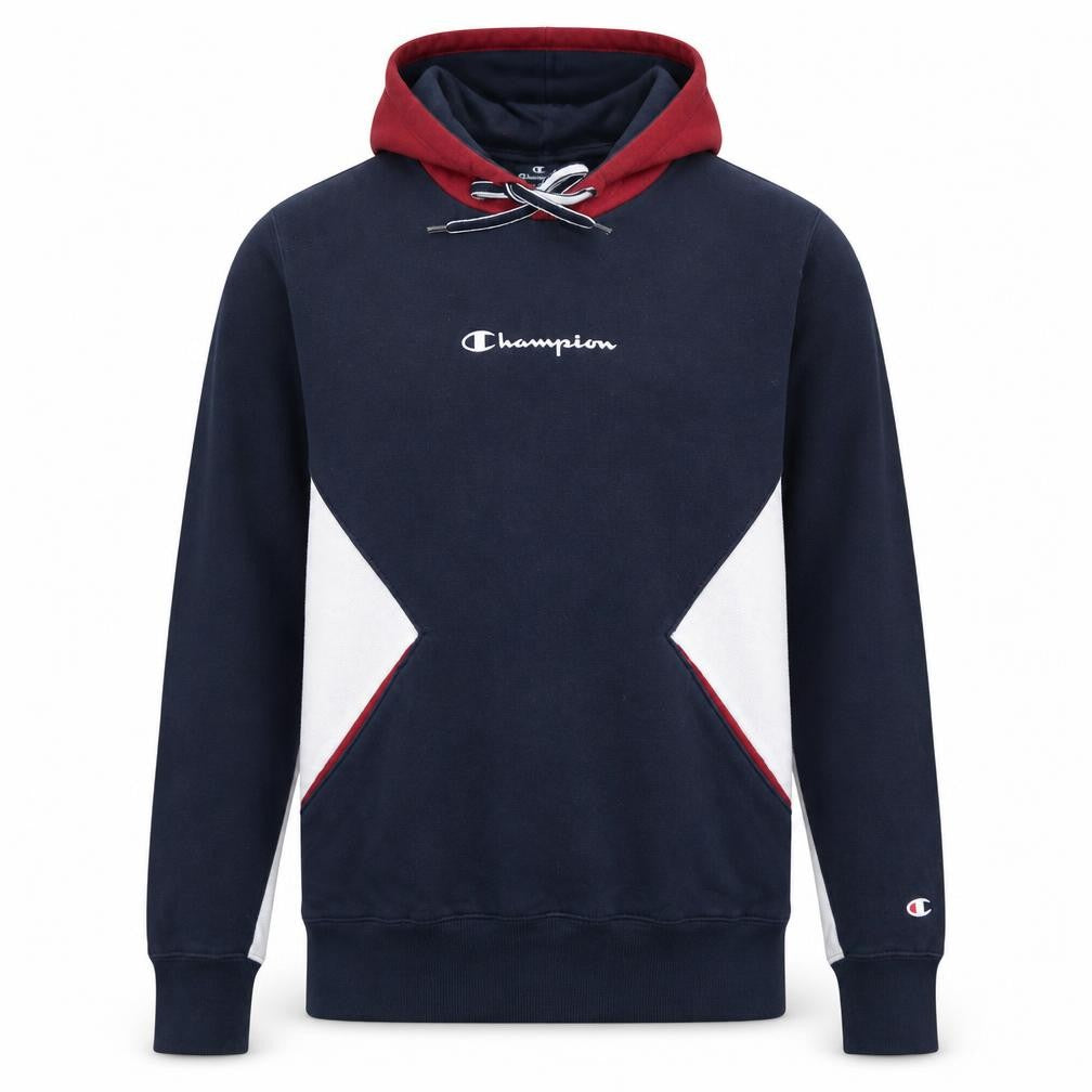 Front view of Champion Men's Multicoloured Pullover Hoodie Medium Sports Style