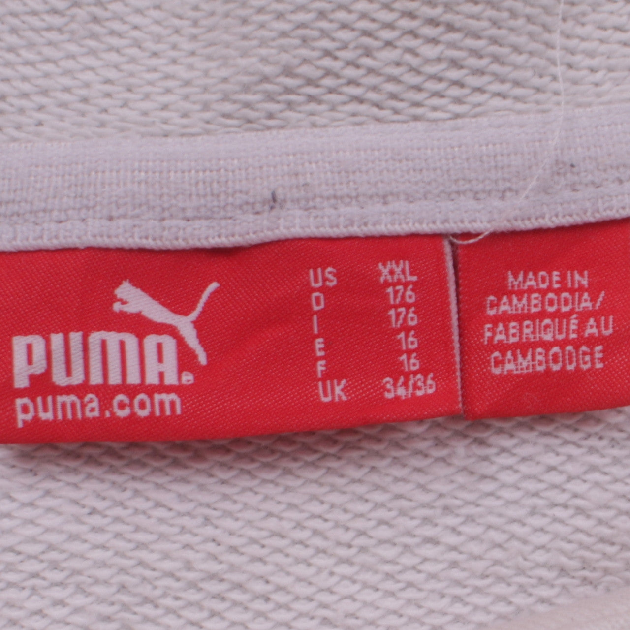 Puma Men's White 2XL Pullover Hoodie with Logo