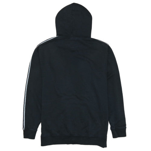 Champion Men's Black Small Pullover Hoodie with Logo Tape Detail