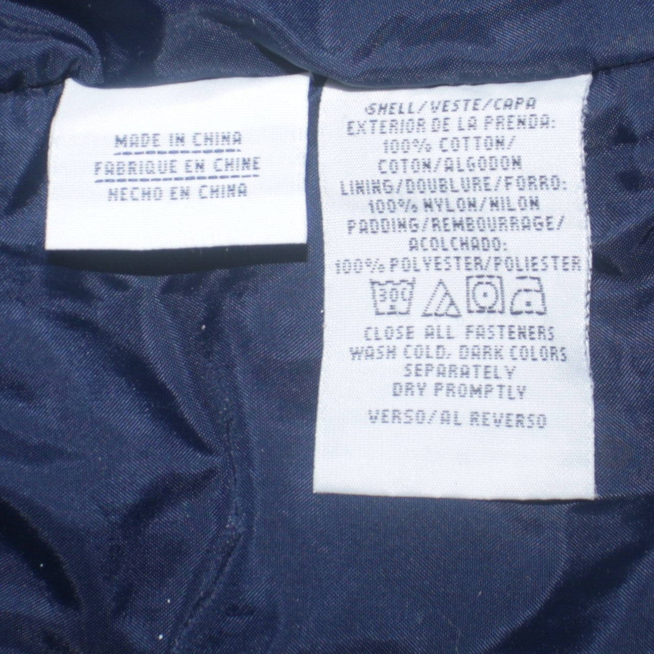 Tommy Hilfiger Mens Blue Bomber Jacket M Cotton Classic Style