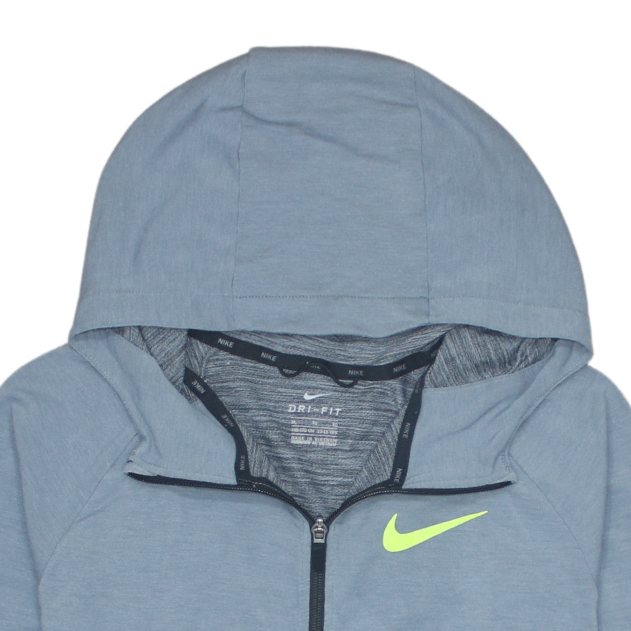 Nike Boys Blue Full Zip Dri-FIT Hoodie XL 13-15 Yrs Lightweight Training Top