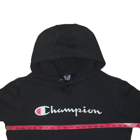 Champion Men's Black Medium Pullover Hoodie Sweatshirt
