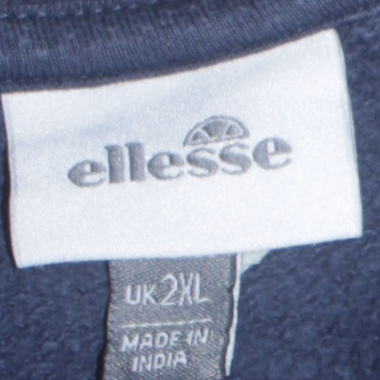 Ellesse Men Blue 2XL Crew Neck Pullover Sweatshirt Retro Logo