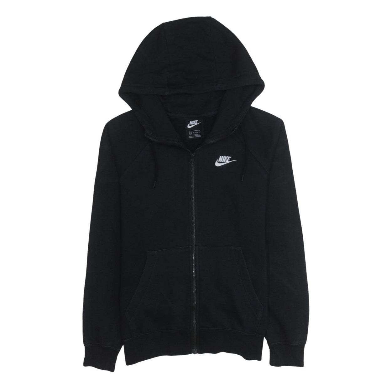 Additional front view of Nike Men's Black XS Full Zip Hoodie Sweatshirt Logo Fleece