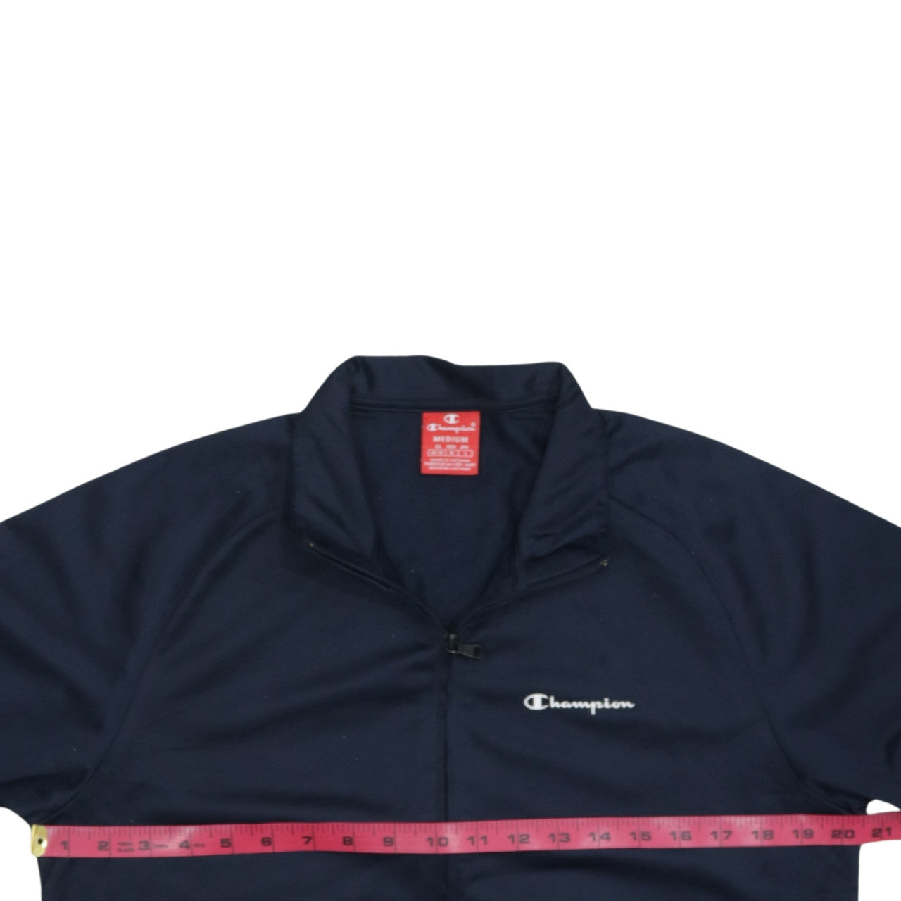 Champion Men's Blue Full Zip Sweatshirt Jacket - Size M