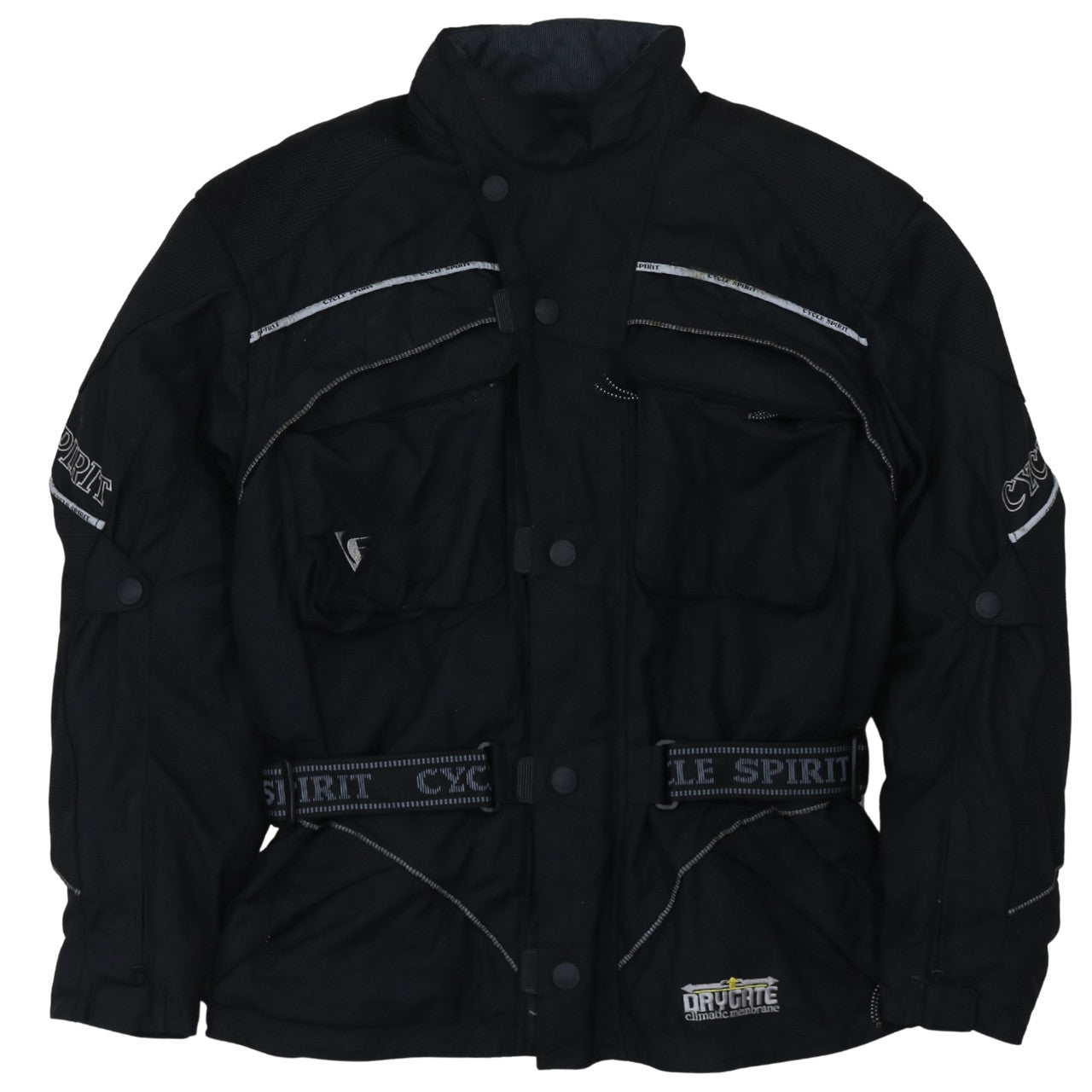 Cycle Spirit Men's Black S Waterproof Motorcycle Jacket