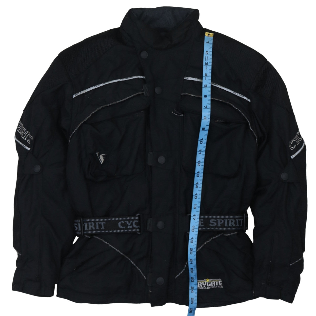 Cycle Spirit Men's Black S Waterproof Motorcycle Jacket