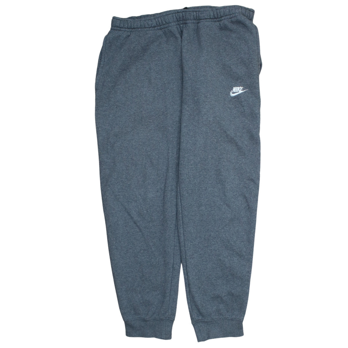 Additional front view of Nike Men's Grey Fleece Sweatpants M Regular Fit Sports Trousers