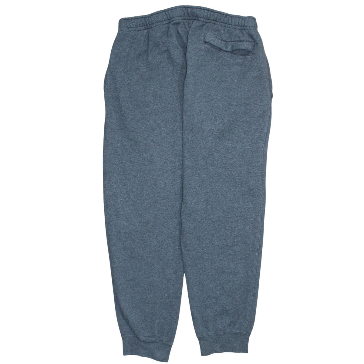 Close-up detail of Nike Men's Grey Fleece Sweatpants M Regular Fit Sports Trousers
