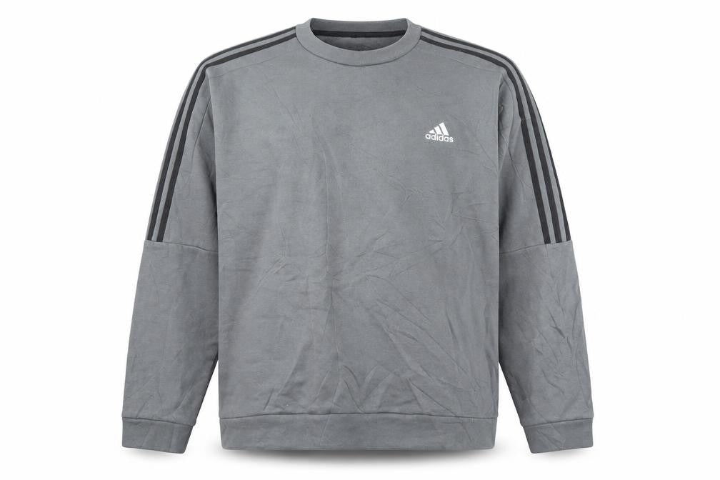 Adidas Men's Grey XL Pullover Crew Neck Sweatshirt