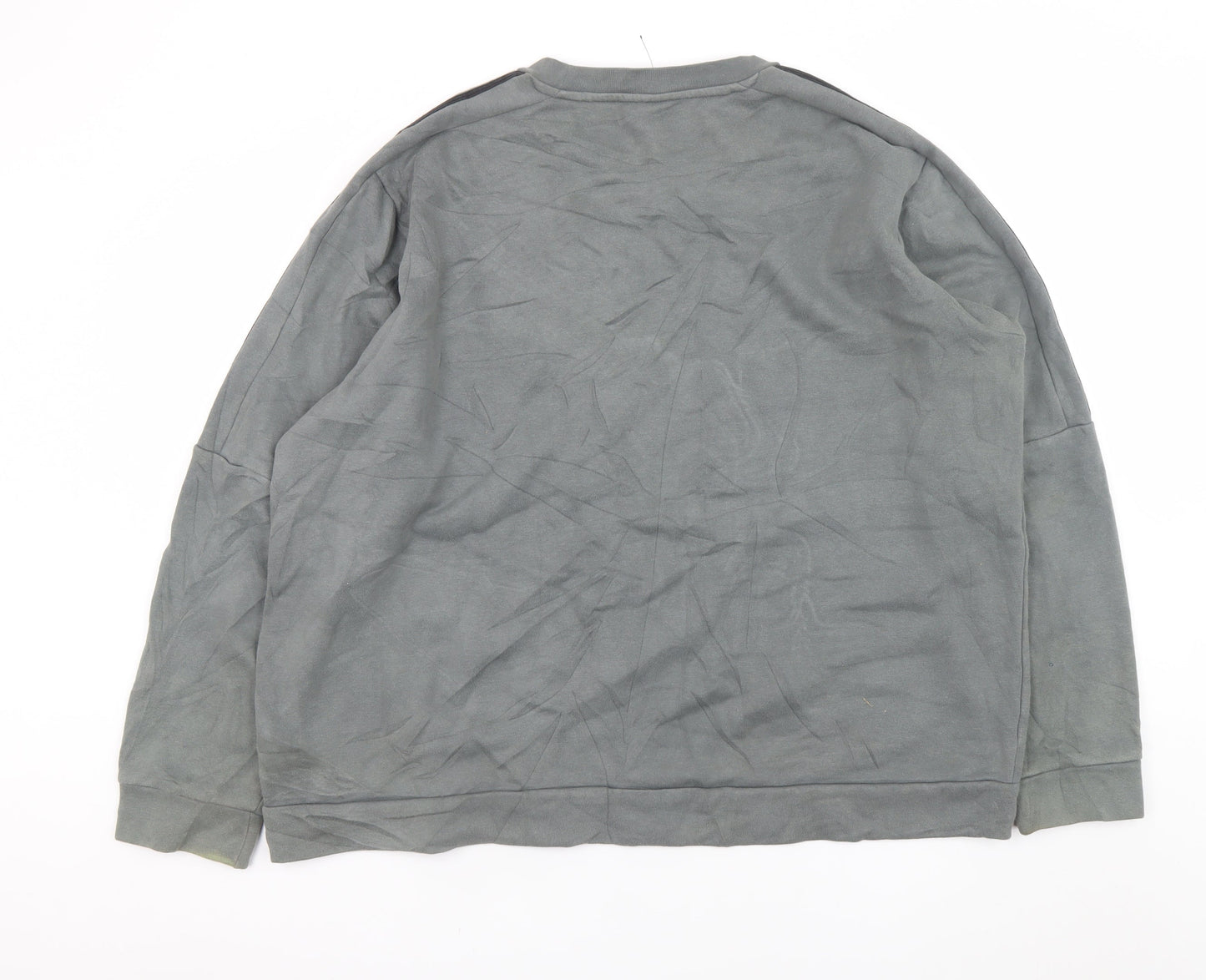 Adidas Men's Grey XL Pullover Crew Neck Sweatshirt