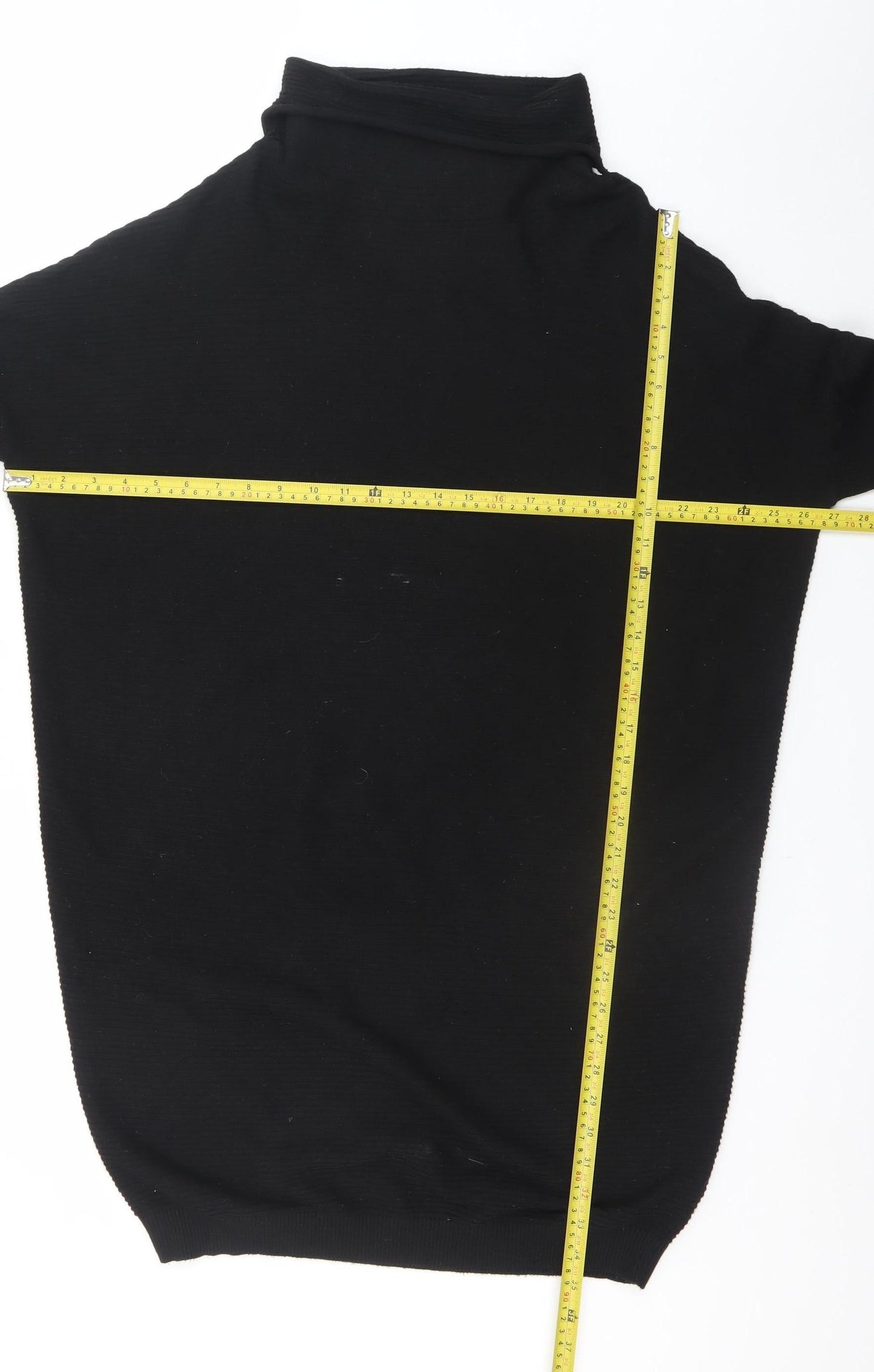 Phase Eight Women’s Black Roll Neck Knit Bodycon Dress M