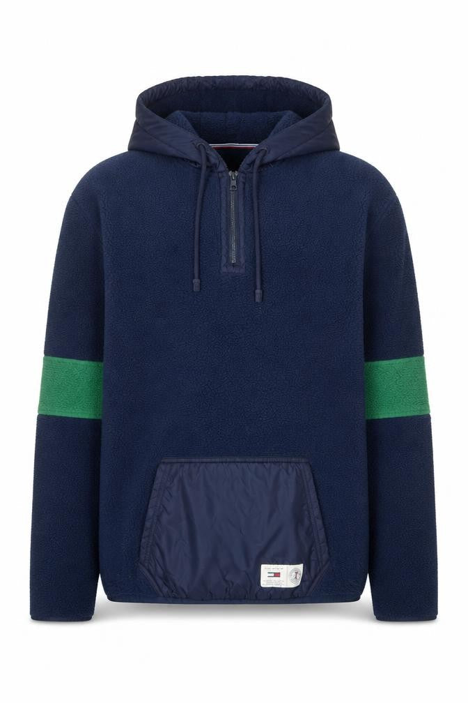 Tommy Jeans Men’s Blue Fleece Pullover Hoodie Size S