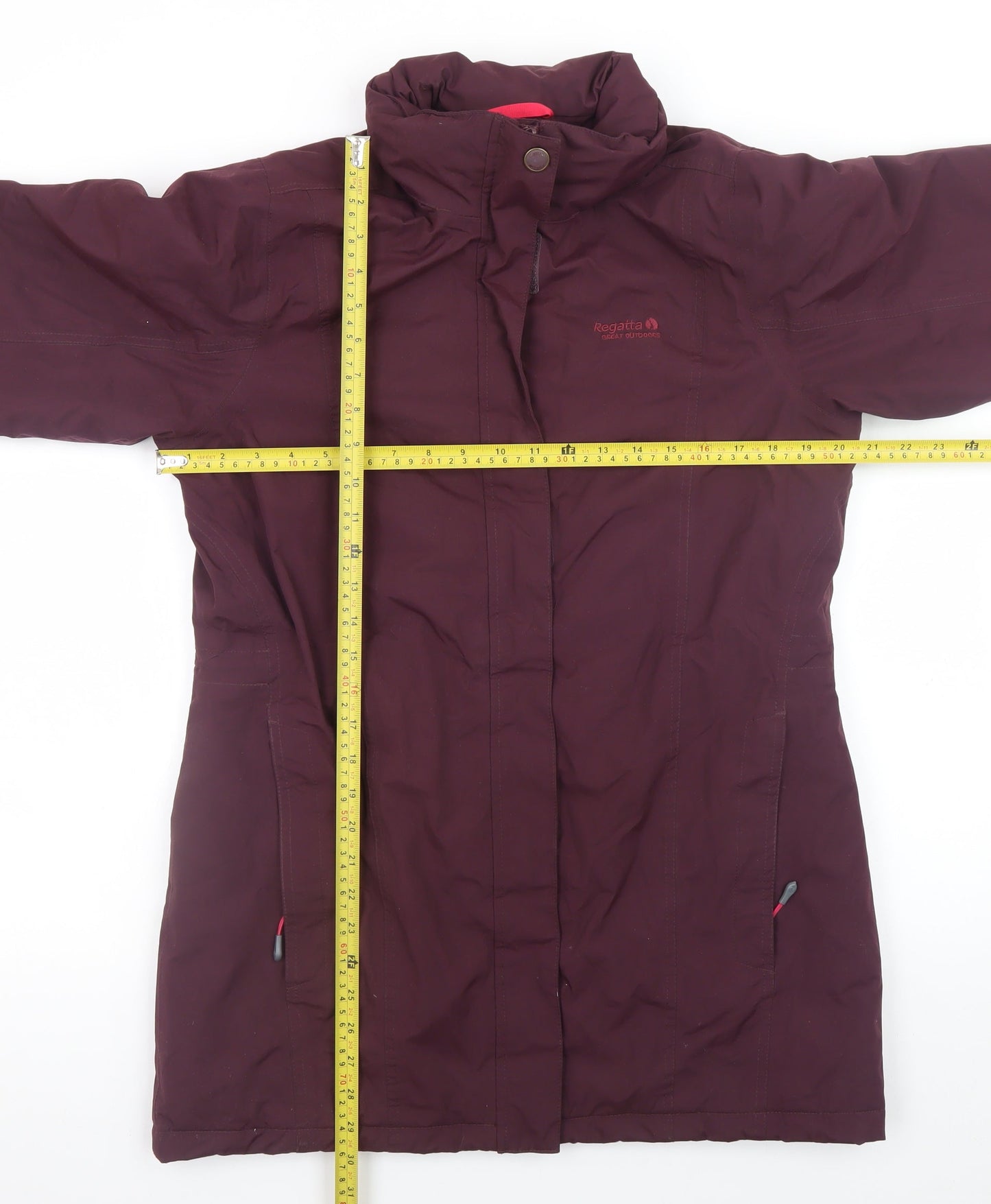 Regatta Womens Purple Waterproof Parka Coat Size 14