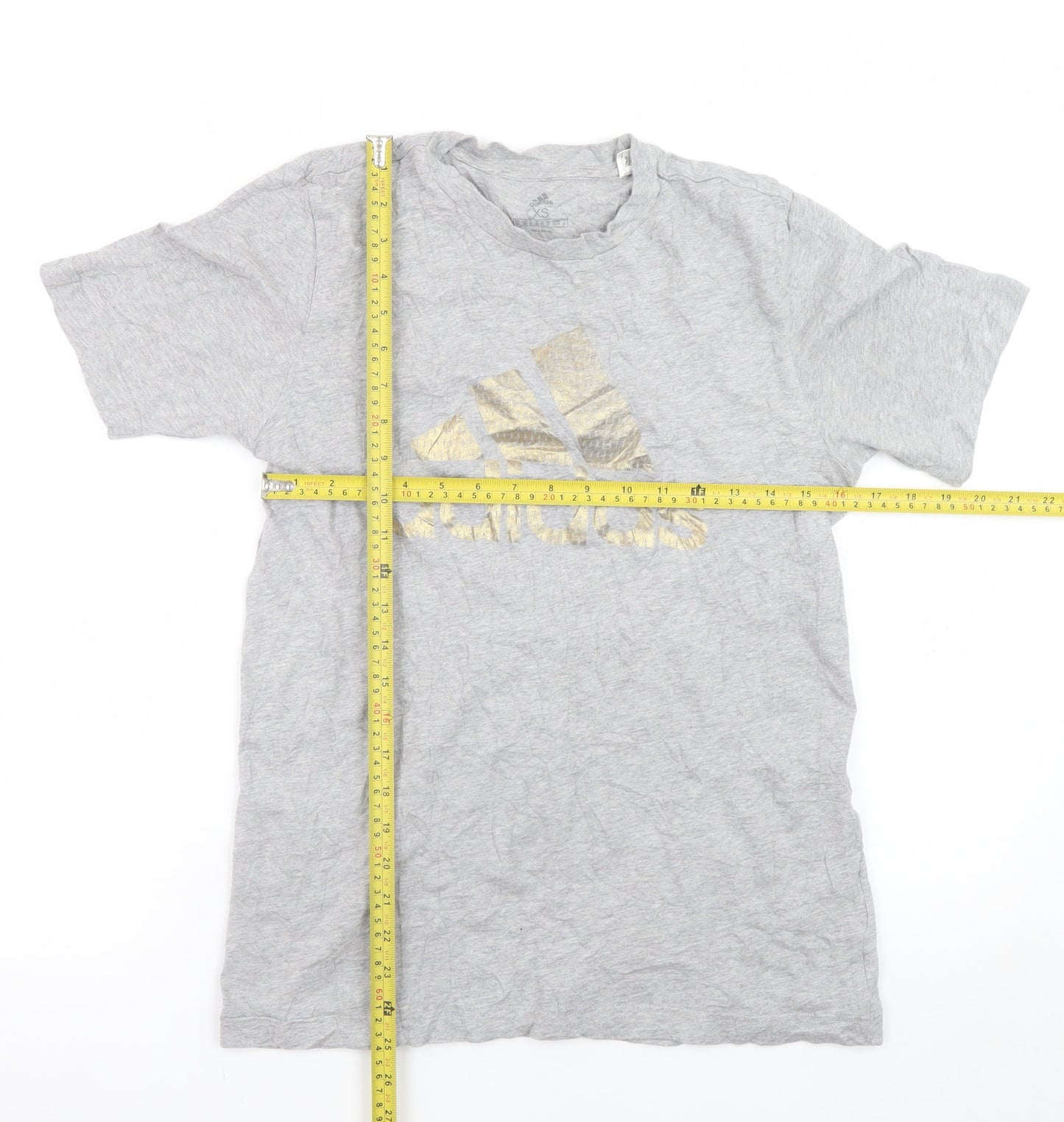 Adidas Womens Grey XS Basic Leeds United T-Shirt