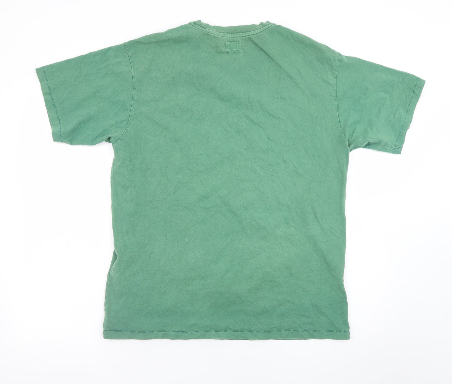Levi's Men's Green Relaxed Fit Cotton Crew Neck T-Shirt M