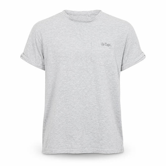 Lee Cooper Men's Grey Relaxed Fit Short Sleeve Crew Neck T-Shirt Size M