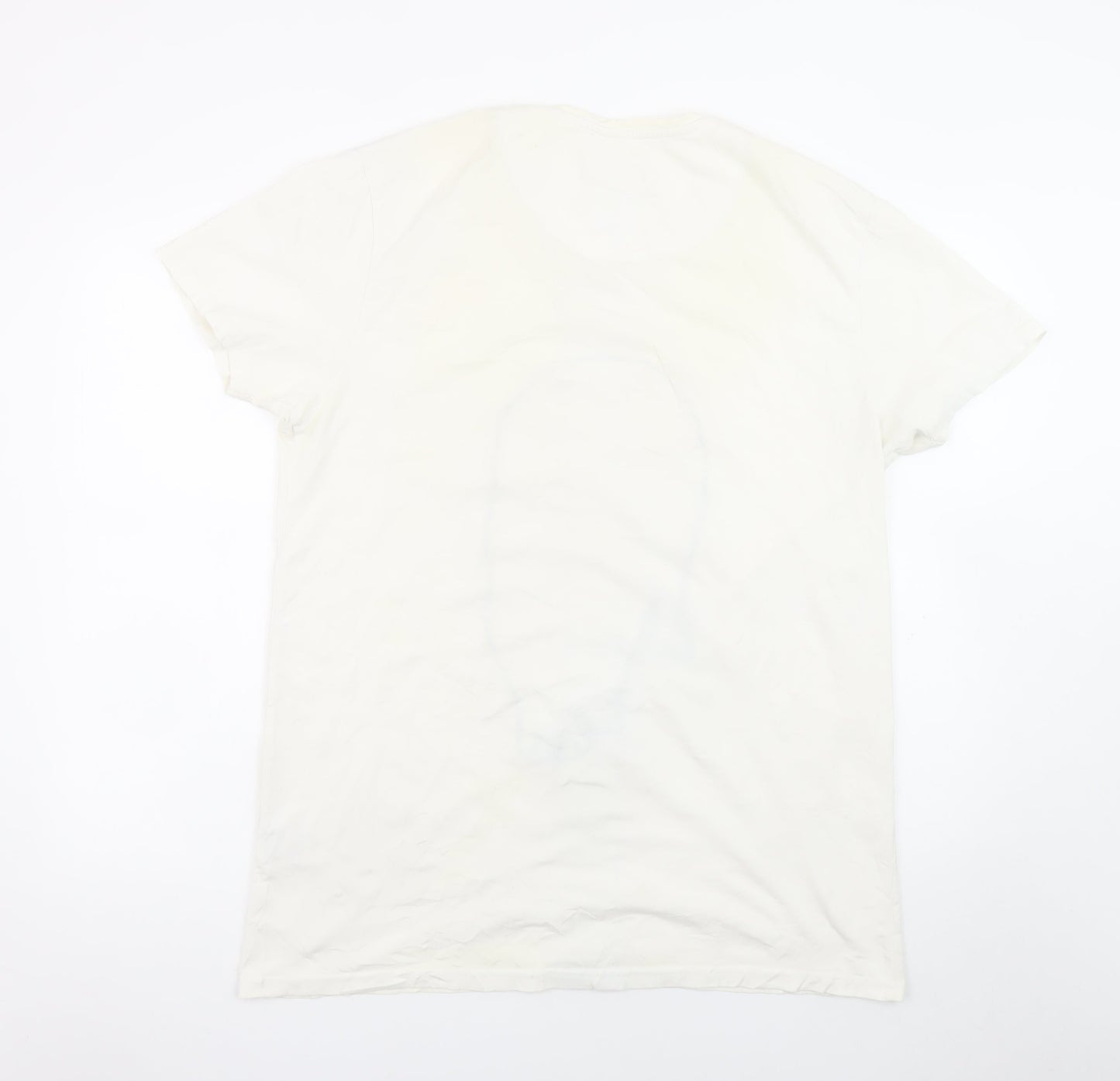 Glorious Gangsta Men's White Short Sleeve Graphic Print T-Shirt Size M