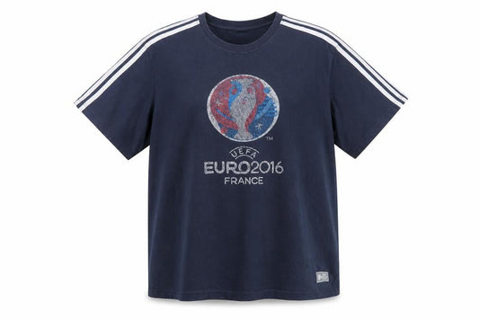Adidas Men's Navy UEFA Euro 2016 Climalite Short Sleeve T-Shirt XL