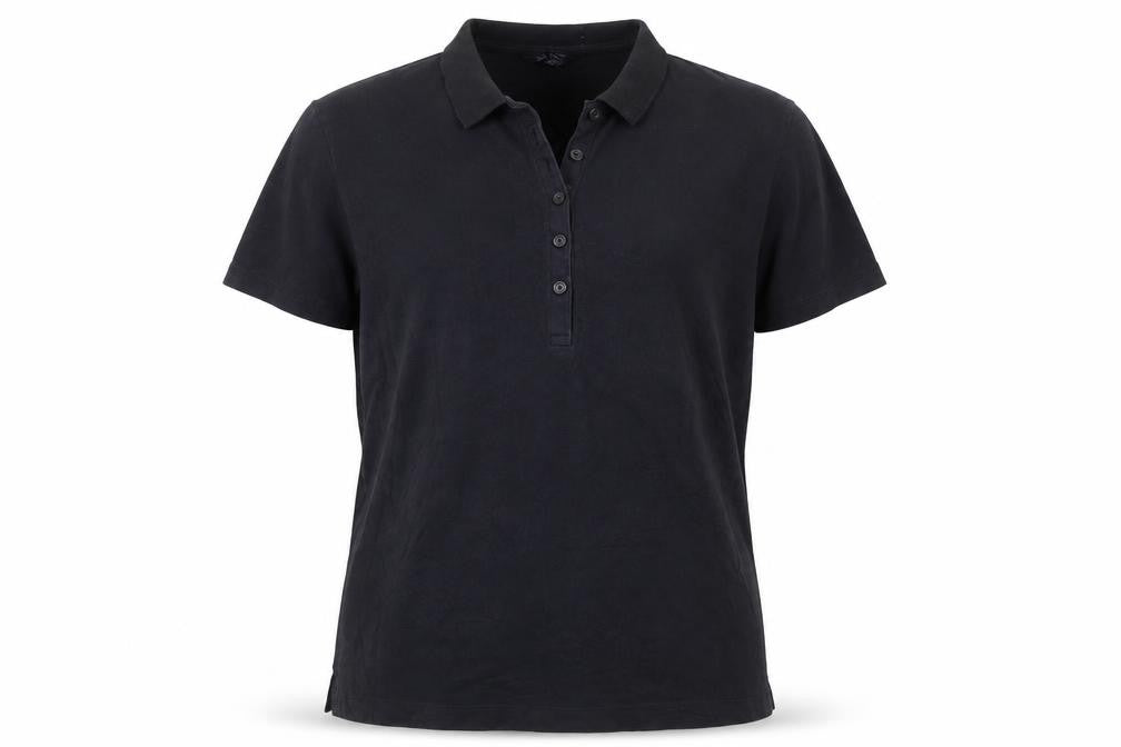 Lands' End Men's Black XL Short Sleeve Cotton Stretch Polo Shirt
