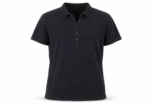Lands' End Men's Black XL Short Sleeve Cotton Stretch Polo Shirt