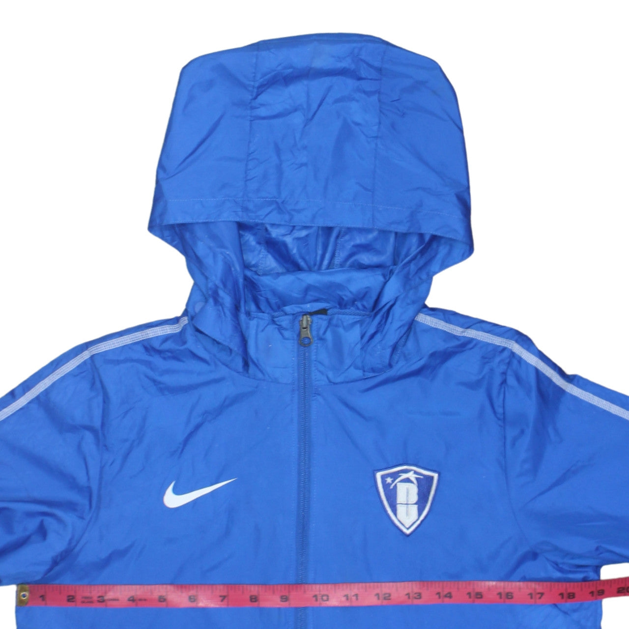 Nike Boys Blue XL Hooded Full Zip Track Jacket Lightweight Activewear
