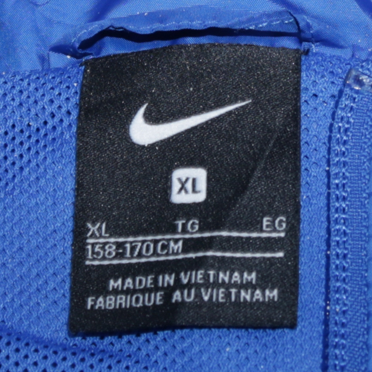 Nike Boys Blue XL Hooded Full Zip Track Jacket Lightweight Activewear