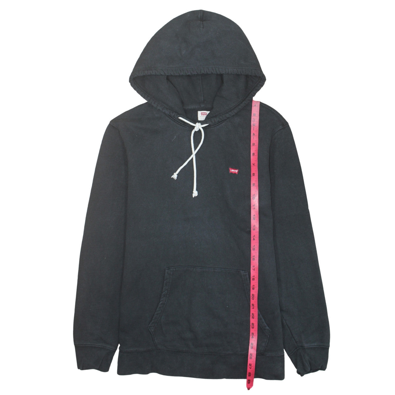 Levi's Men's Black Pullover Hoodie L Regular Fit Fleece Sweatshirt