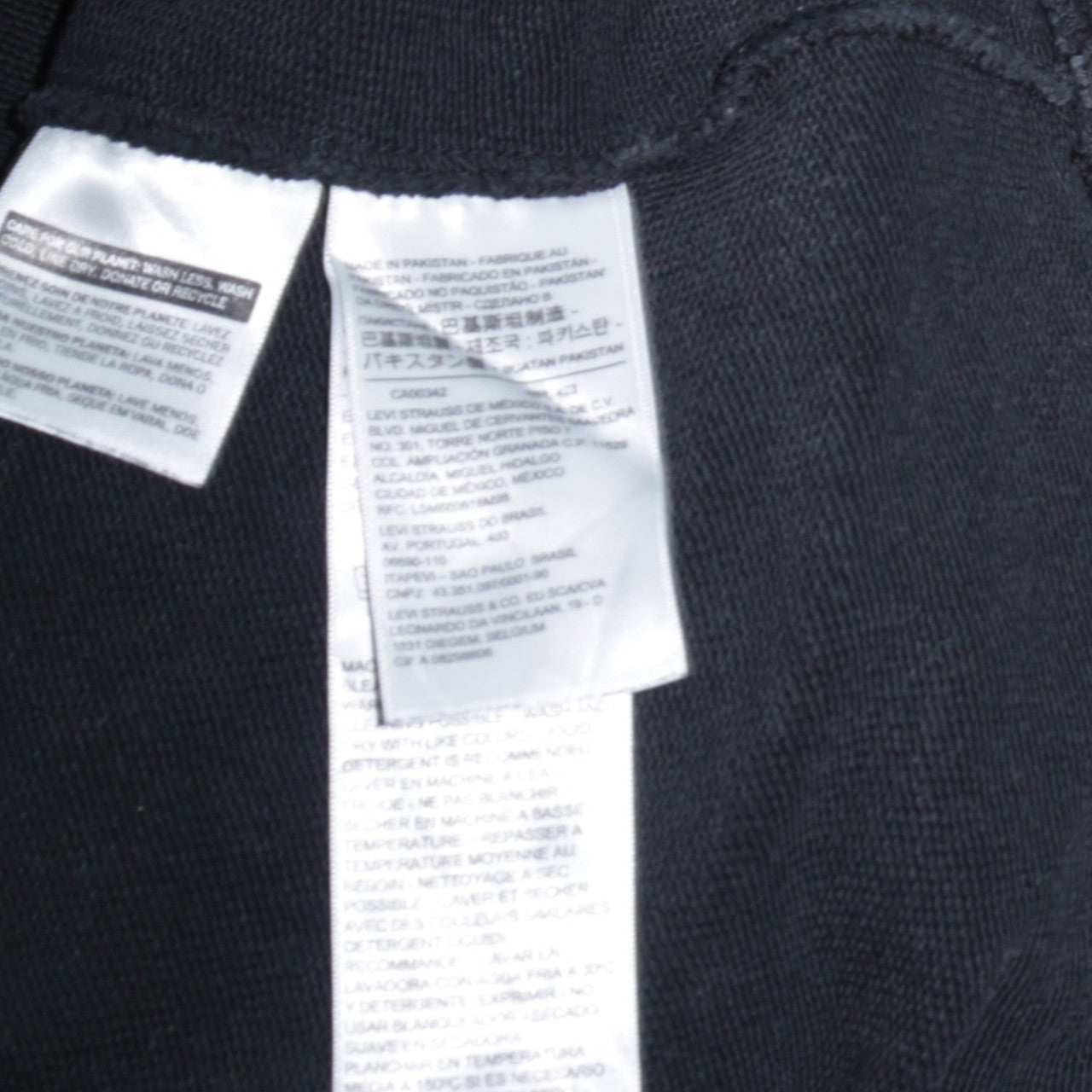 Levi's Men's Black Pullover Hoodie L Regular Fit Fleece Sweatshirt