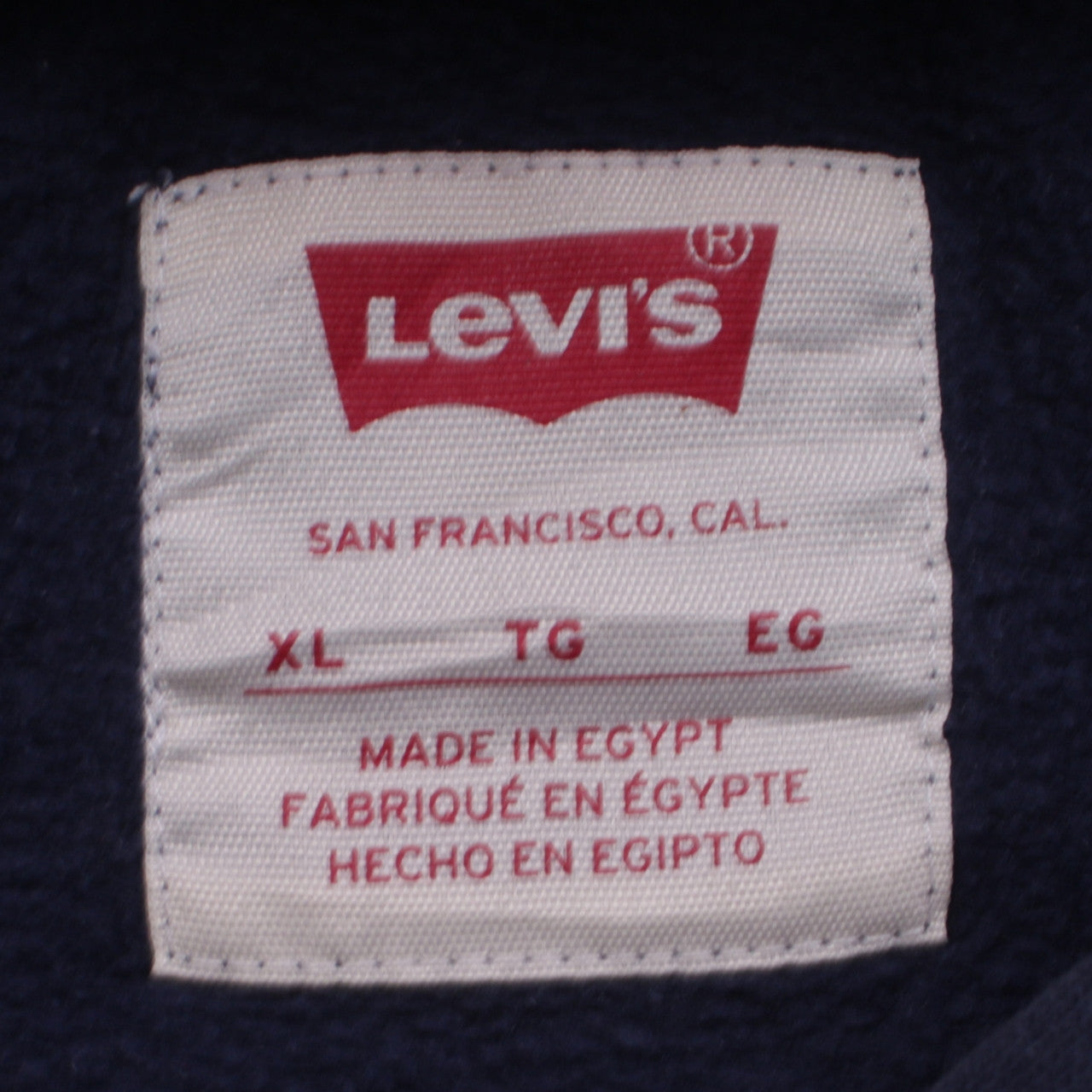 Levi's Boys Blue Pullover Hoodie XL Logo Fleece Sweatshirt