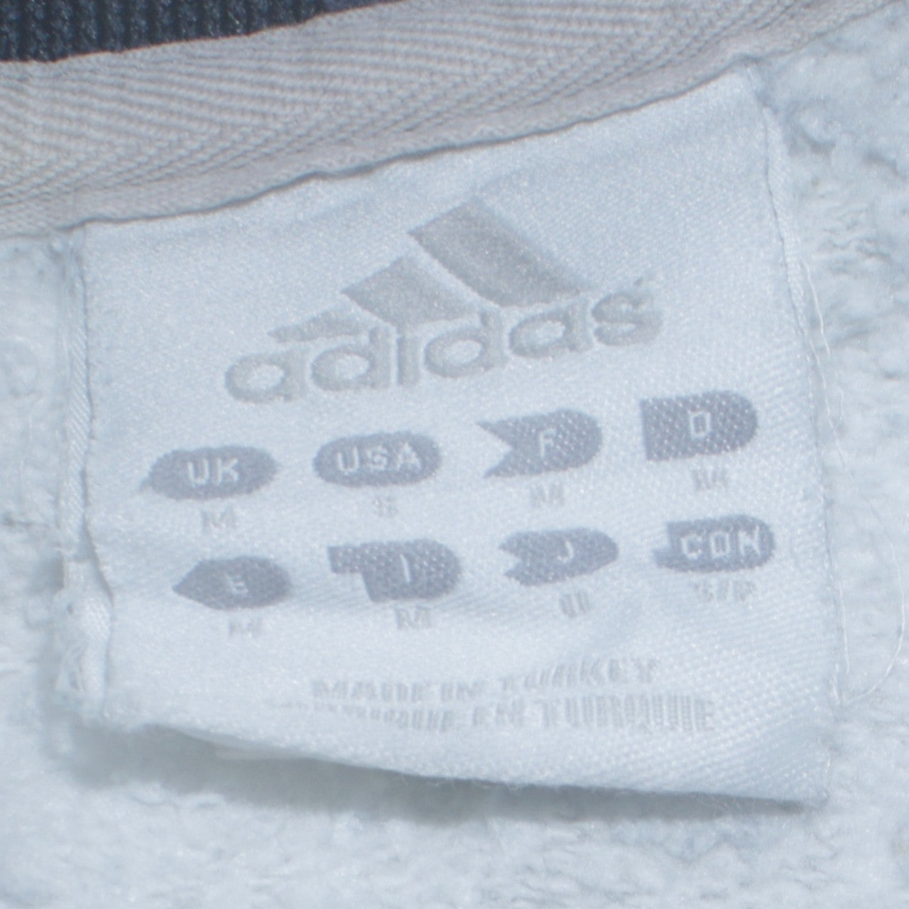 Adidas Men's Grey & Navy Crew Neck Sweatshirt Size M Classic Style