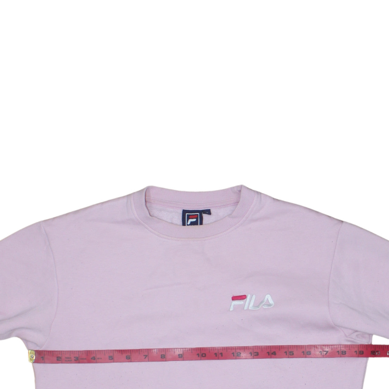 Fila Womens Pink Crew Neck Pullover Sweatshirt Size S