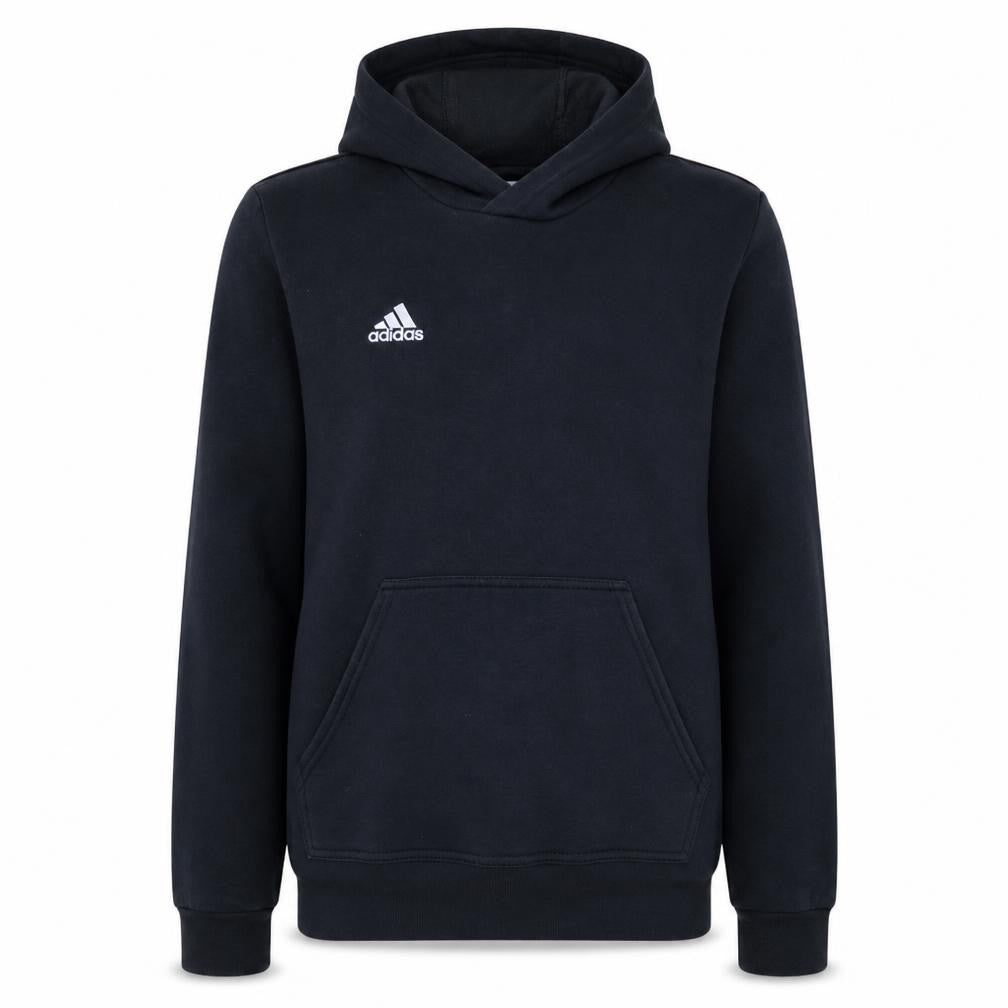 Adidas Boys Black Pullover Hoodie 13-14 Years Fleece Sports Sweatshirt