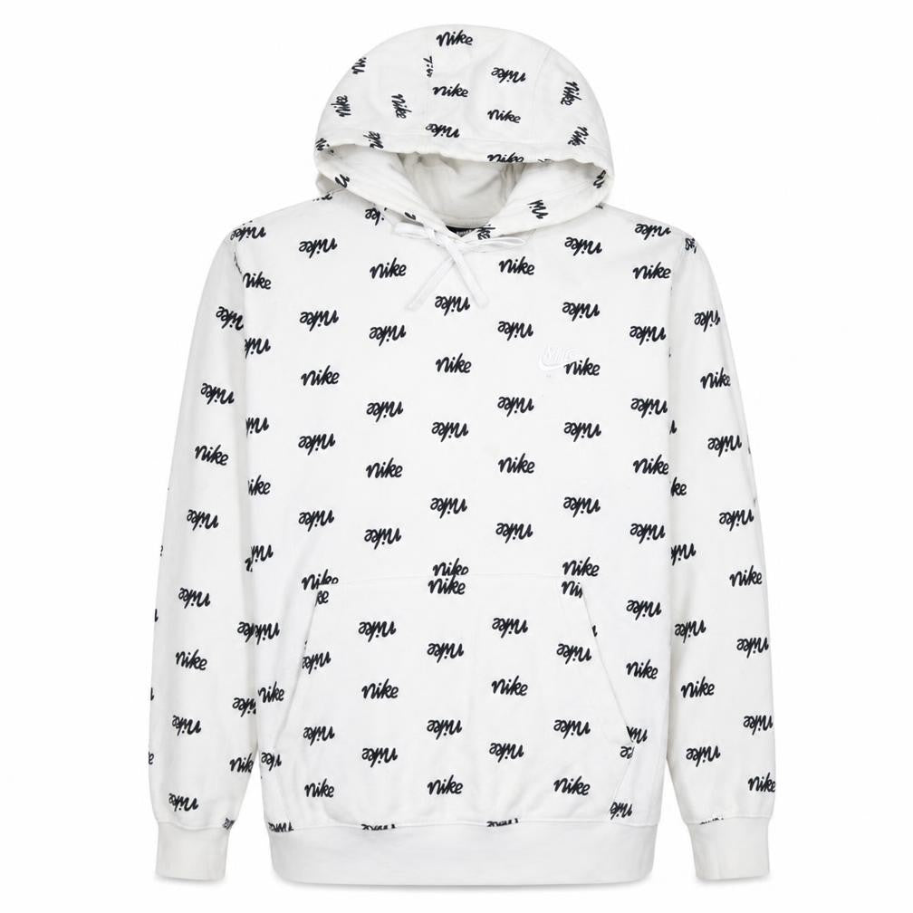 Nike Men's White Graphic Print Pullover Hoodie Size S