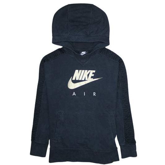 Nike Girls Black Air Pullover Hoodie Fleece Sweatshirt Size 146