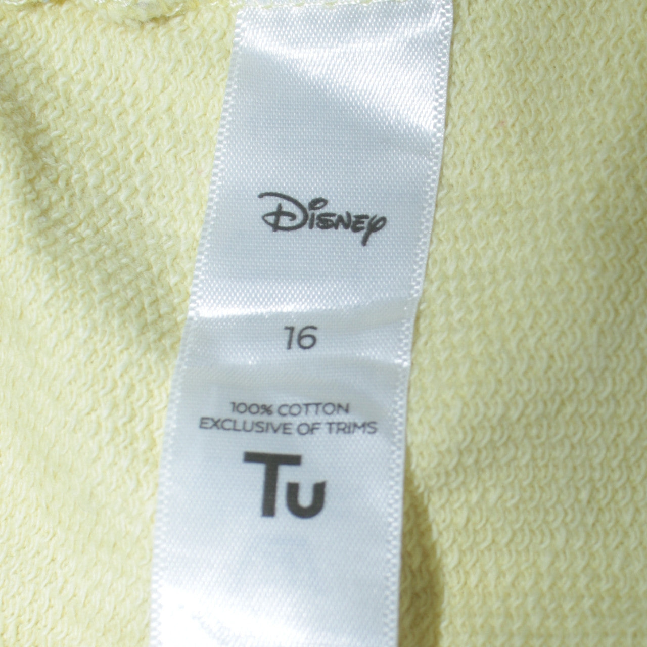 Disney Tu Women’s Yellow Minnie Mouse Pullover Sweatshirt Size 16