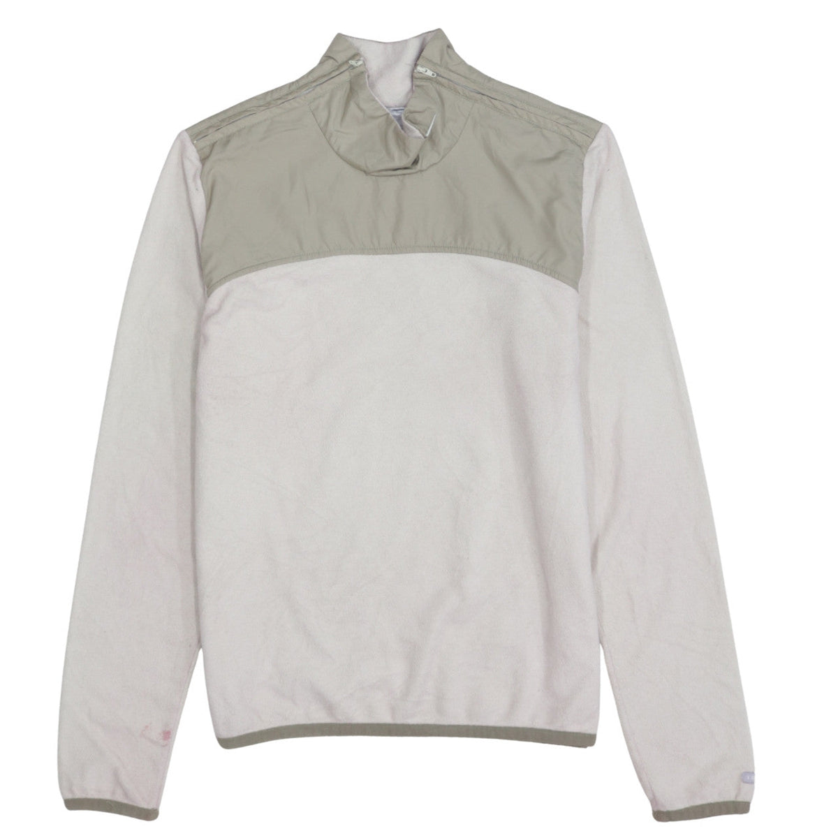Additional front view of Nike Women Beige Therma Fit Fleece Pullover Sweatshirt, size L