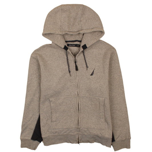Nautica Men's Beige Full Zip Hoodie XS Regular Fit