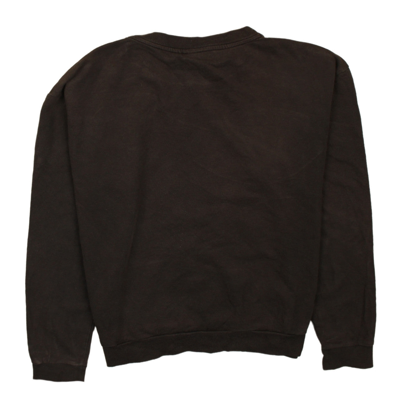 Adidas Womens Black Sweatshirt UK 10 Crew Neck Pullover Logo Print
