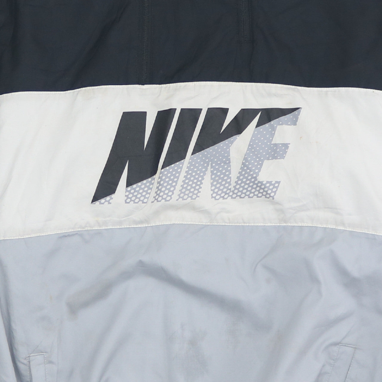 Nike Men's Black & Grey Windbreaker Hooded Jacket Size M