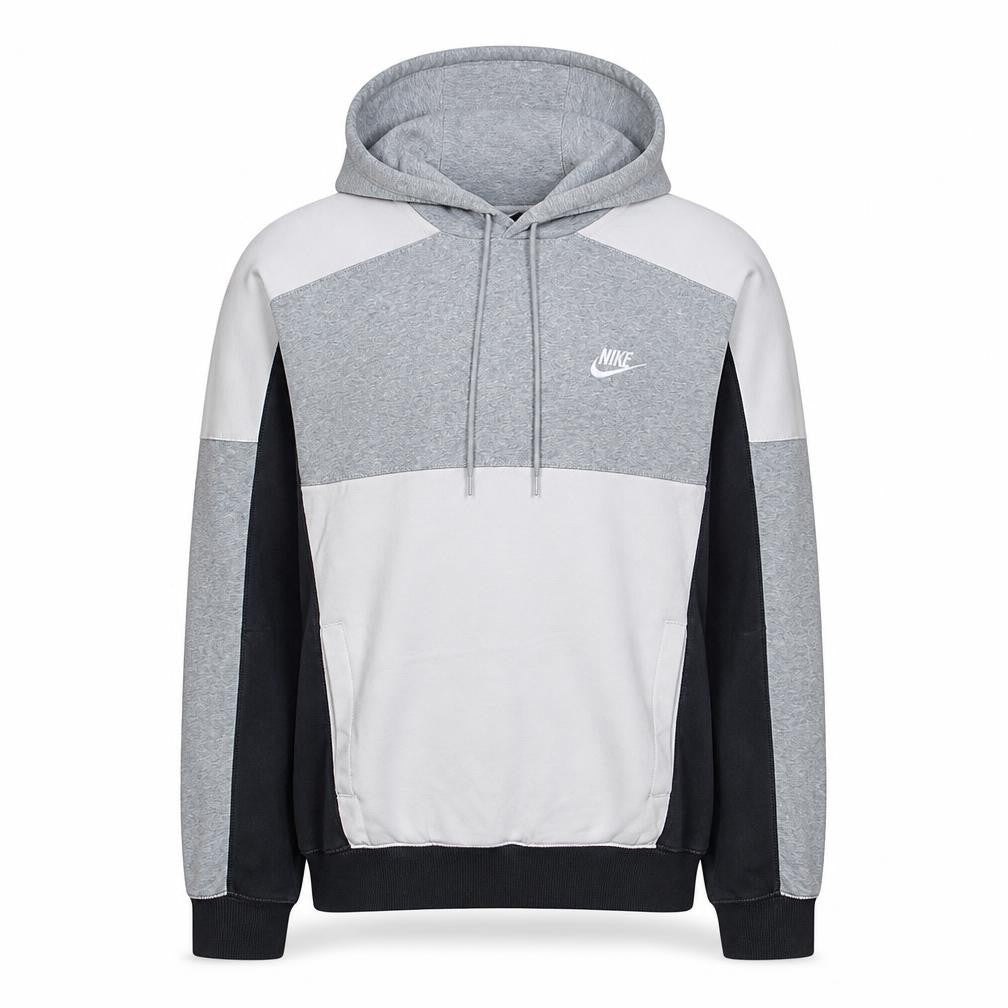 Front view of Nike Men’s Grey Pullover Hoodie Small Regular Fit Sportswear